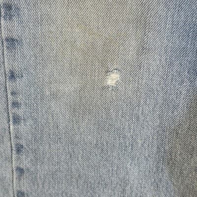 Levis 505 Jeans Mens 38x30 Blue Regular Distressed Vintage Denim 100% Cotton - Thumbnail 3