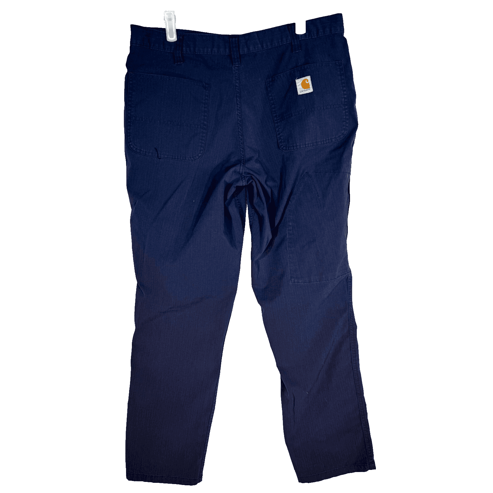 Carhartt Carpenter Pants Mens 34x29 Navy Ripstop Relaxed Fit Workwear - Thumbnail 2