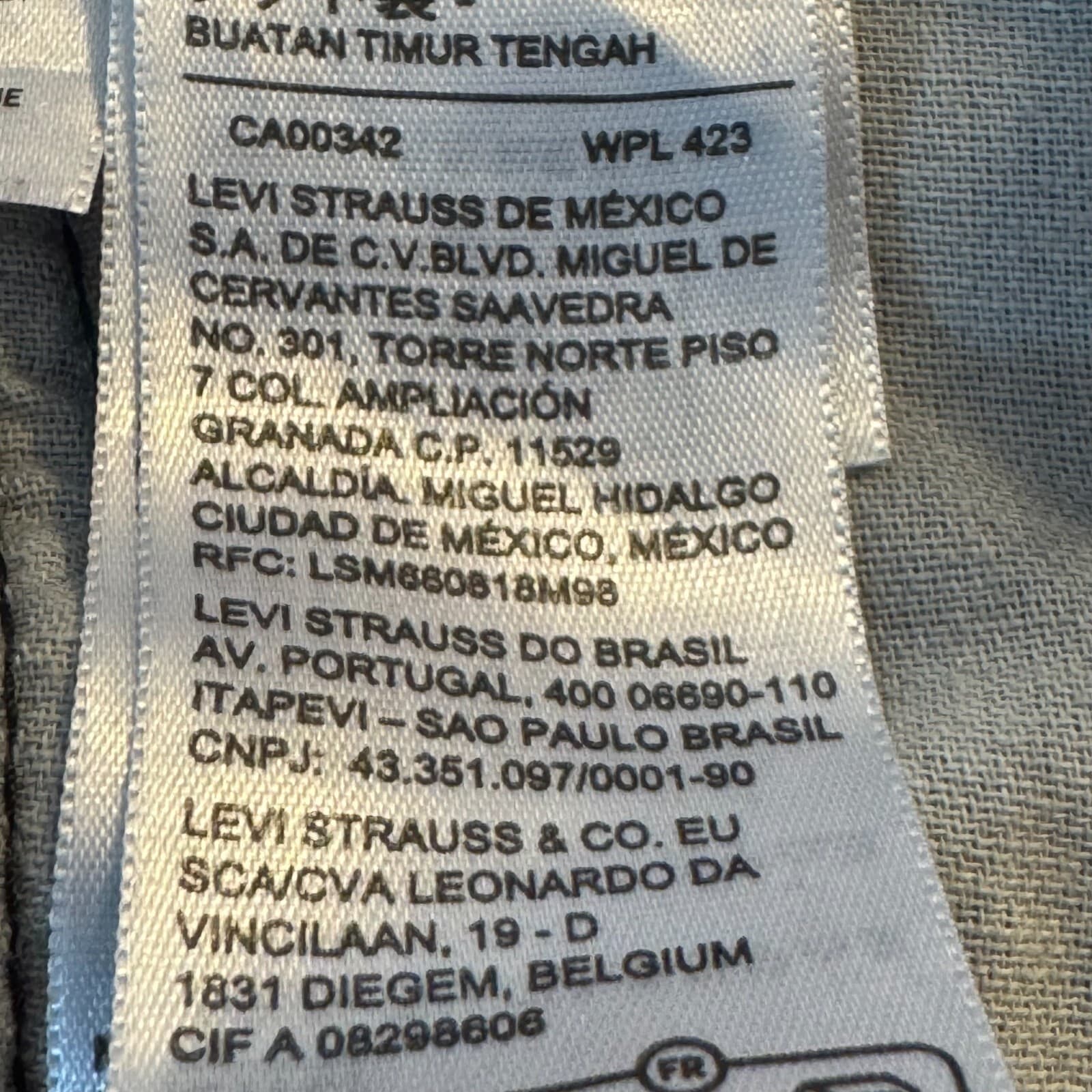 Levi’s 541 Men’s Jeans 42x30 Black Denim Stretch Mid-Rise Straight Leg - Thumbnail 13