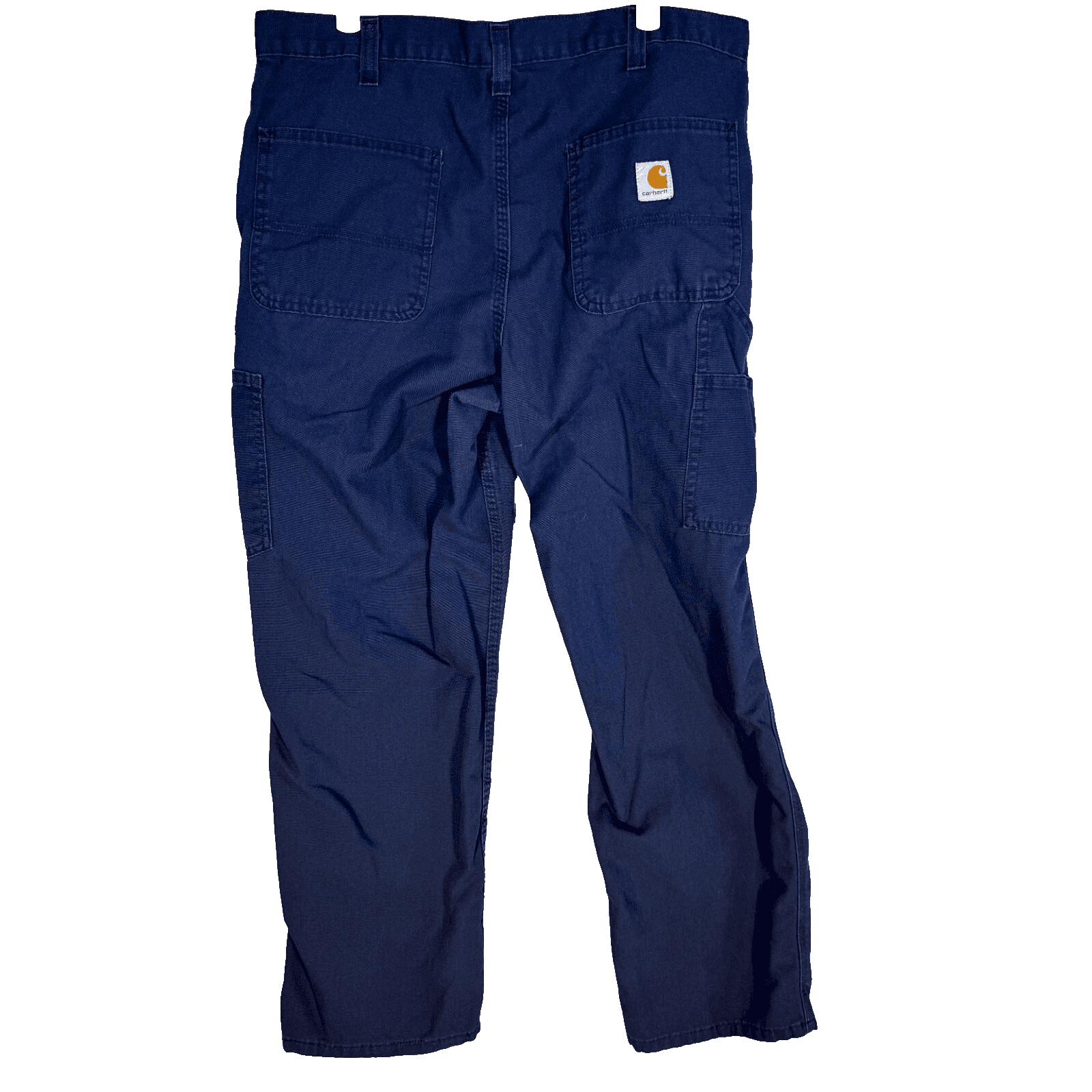 Carhartt Carpenter Pants Men's 34x30 Navy Canvas Dungaree Fit Workwear - Thumbnail 2