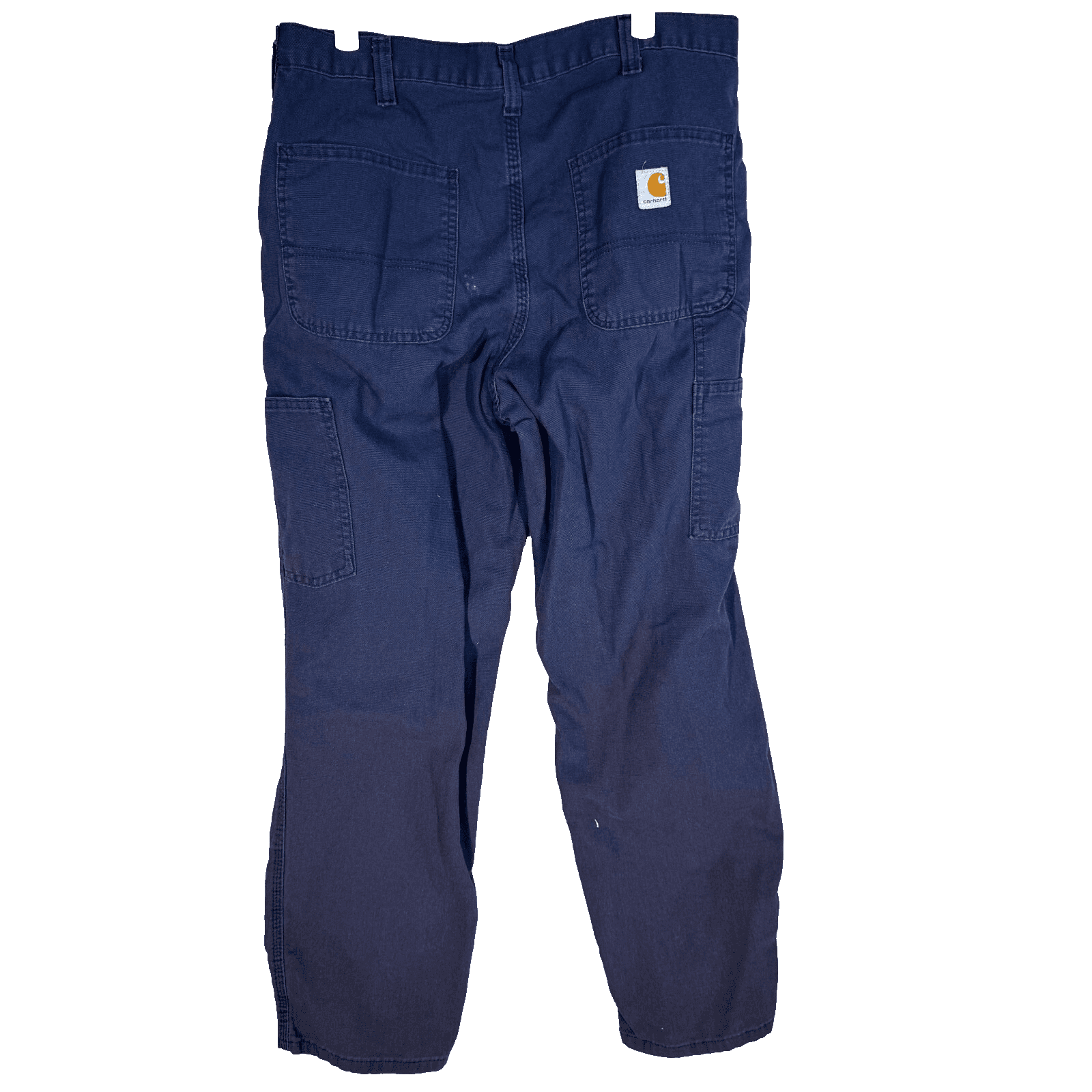 Carhartt Carpenter Pants 34x30 Navy Ripstop 383-20 Relaxed Fit Workwear - Thumbnail 2