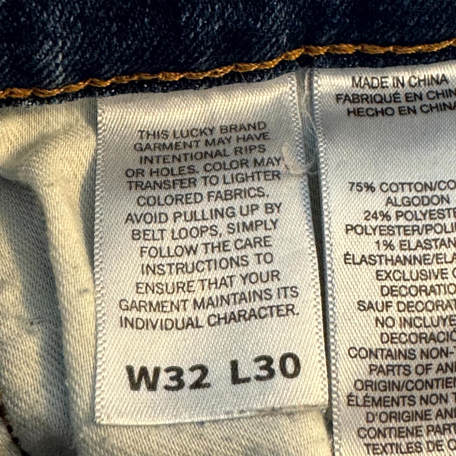 Lucky Brand 410 Men’s Jeans 32x30 Blue Denim Athletic Slim Mid-Rise Straight - Thumbnail 11