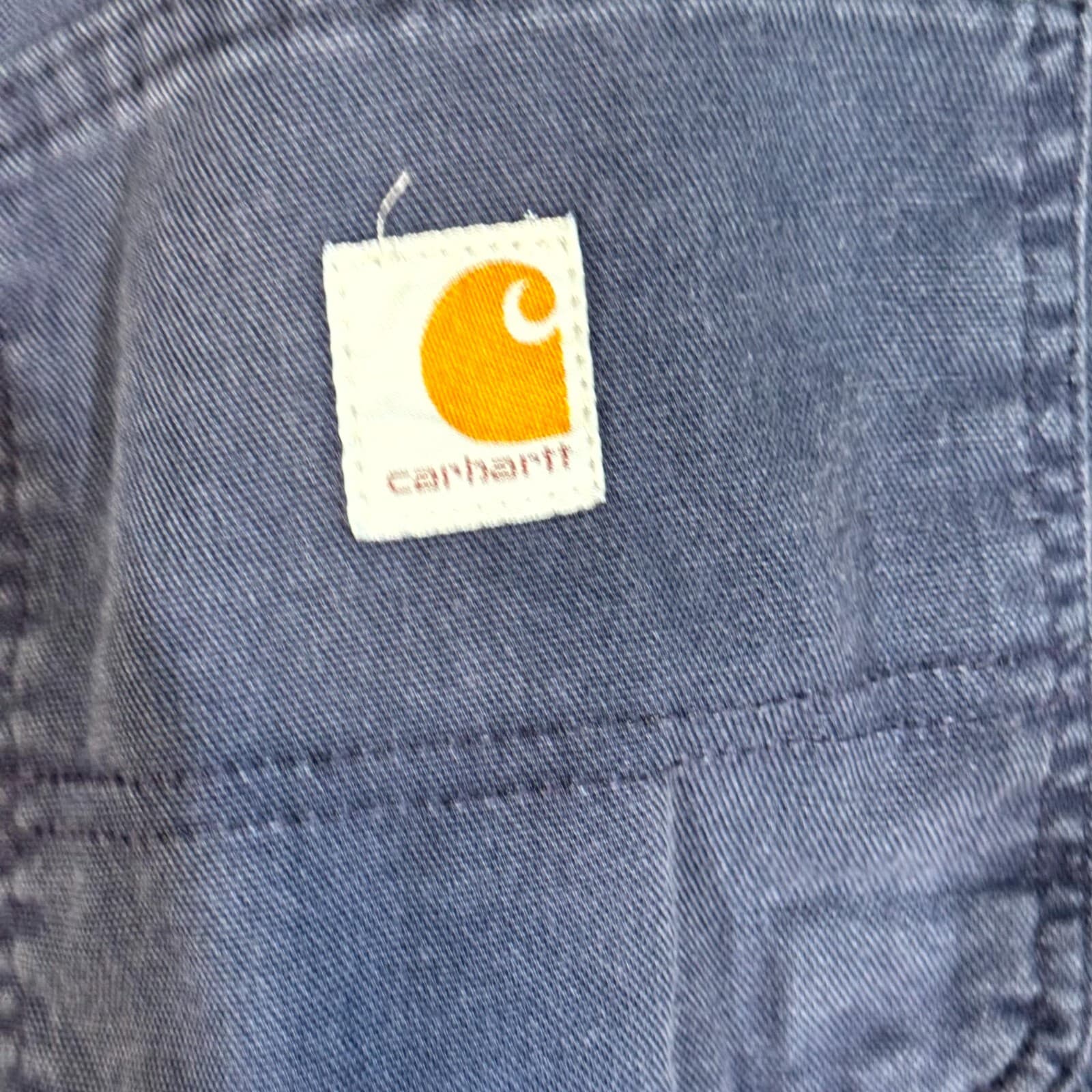 Carhartt Carpenter Pants 34x30 Navy Ripstop 383-20 Relaxed Fit Workwear - Thumbnail 5