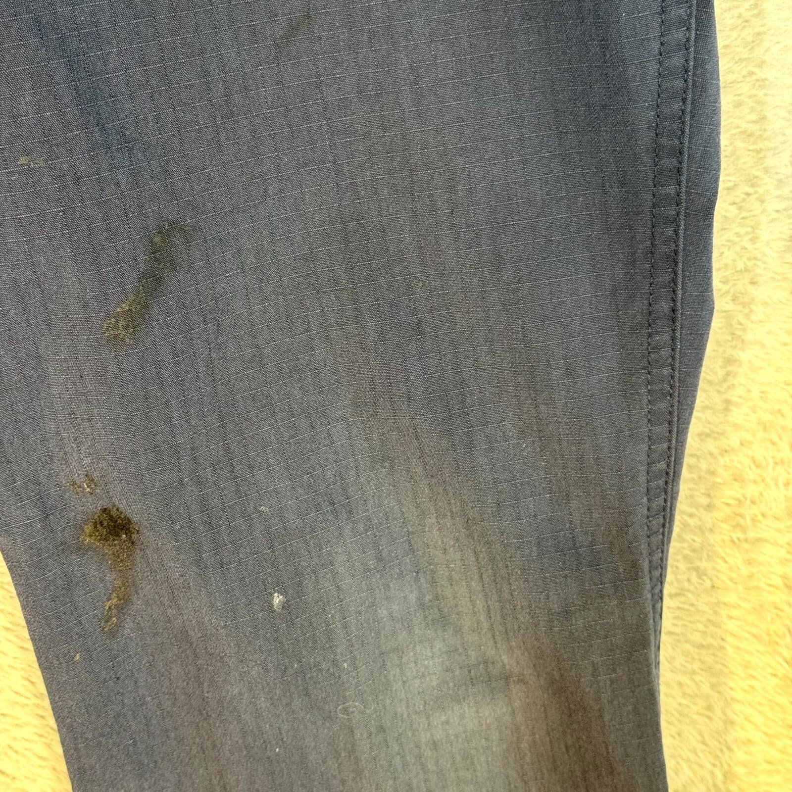 Carhartt Carpenter 74533-20 Pants Men 34x30 Navy Ripstop Relaxed Fit - Thumbnail 4