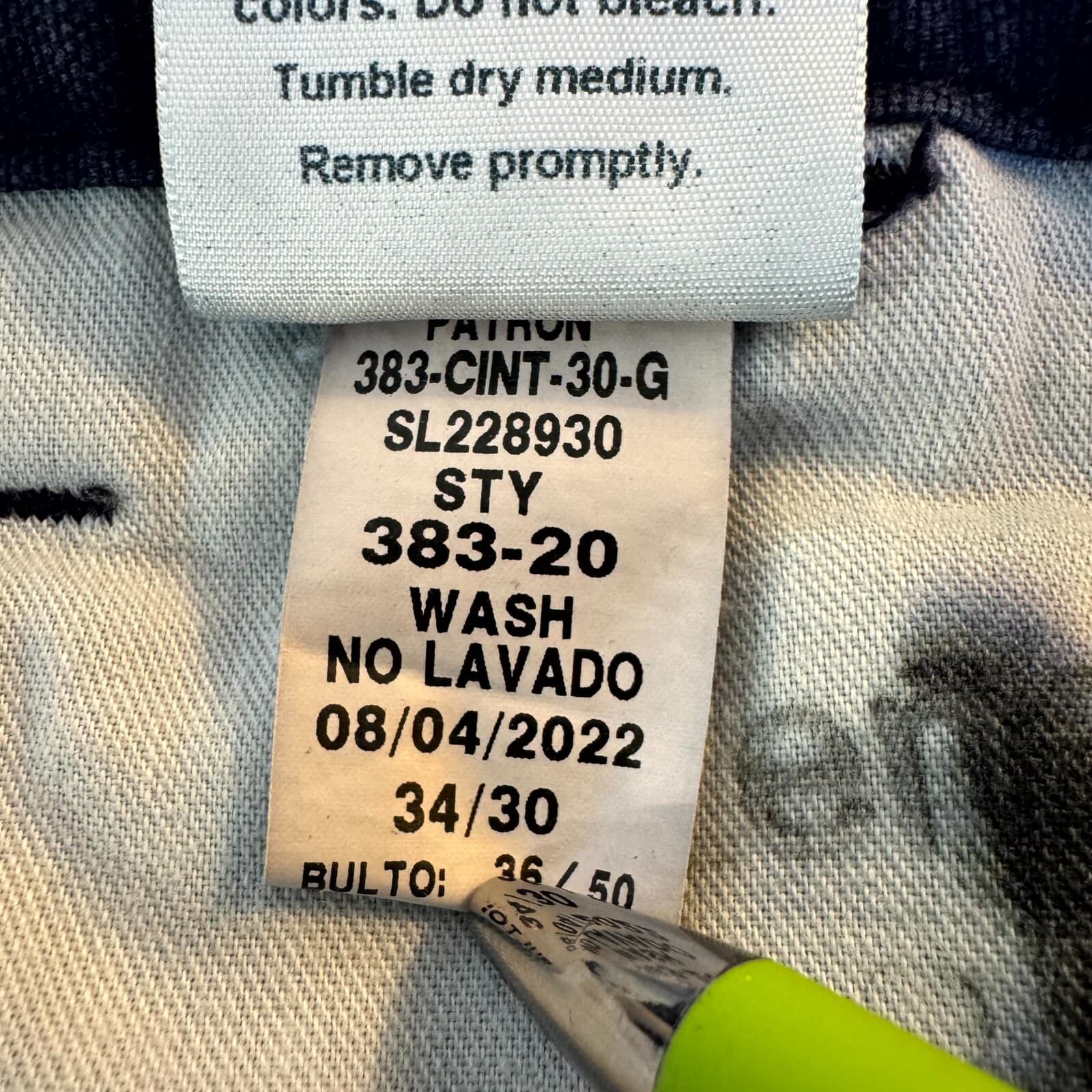 Carhartt Carpenter Pants 34x30 Navy Ripstop 383-20 Relaxed Fit Workwear - Thumbnail 10