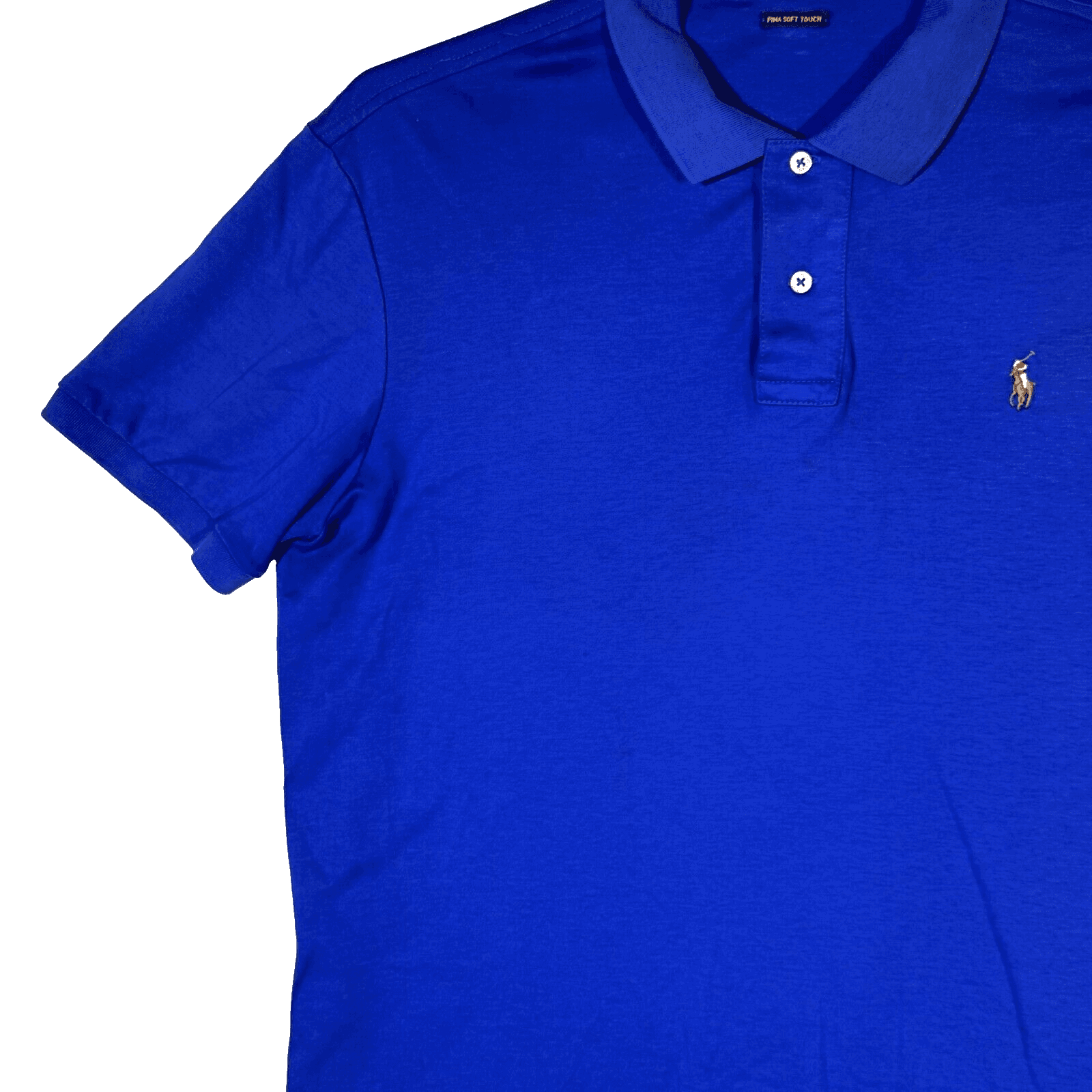 Polo Ralph Lauren Shirt Men XL Blue 100 Percent Cotton Soft Touch Short Sleeve - Thumbnail 3