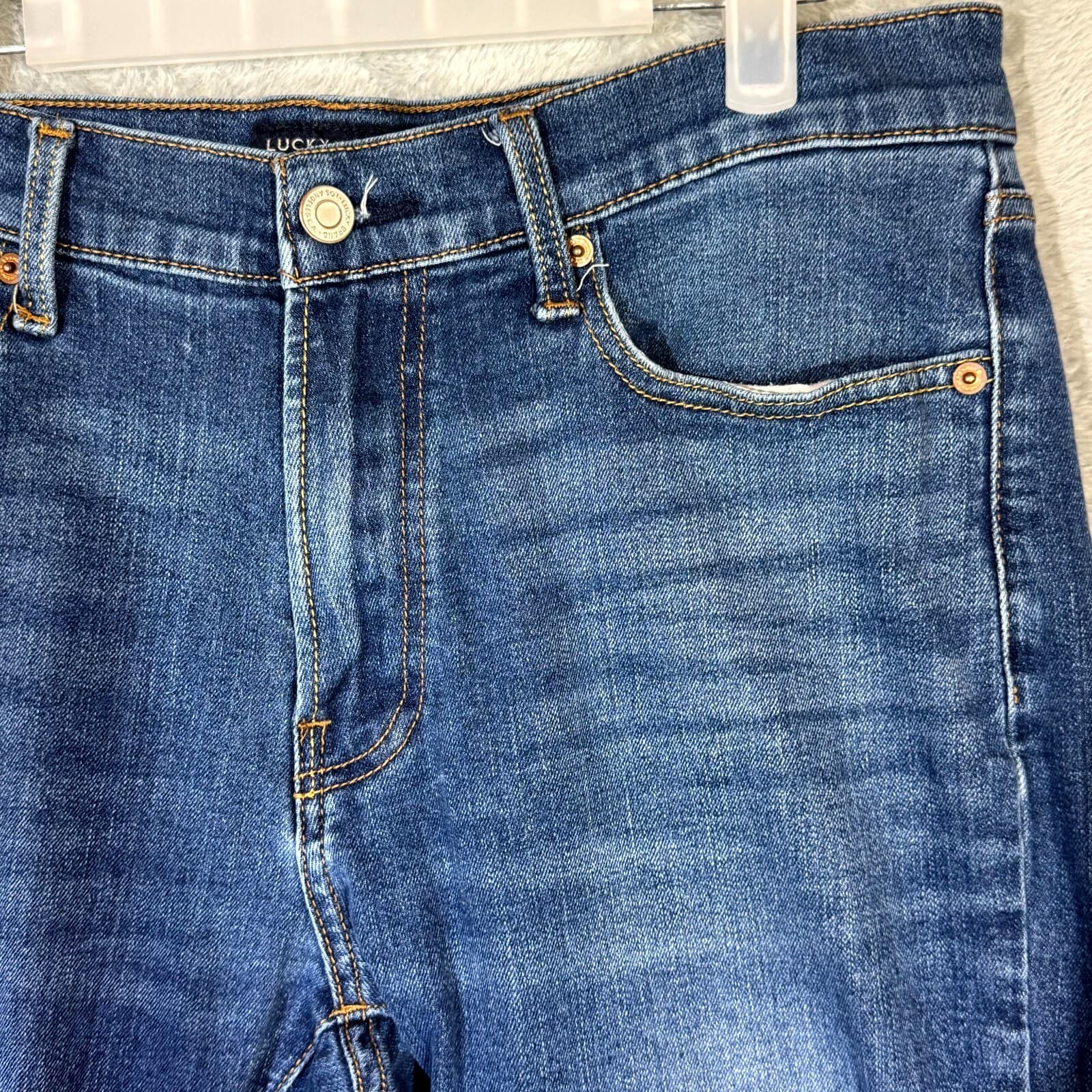 Lucky Brand 410 Men’s Jeans 32x30 Blue Denim Athletic Slim Mid-Rise Straight - Thumbnail 4