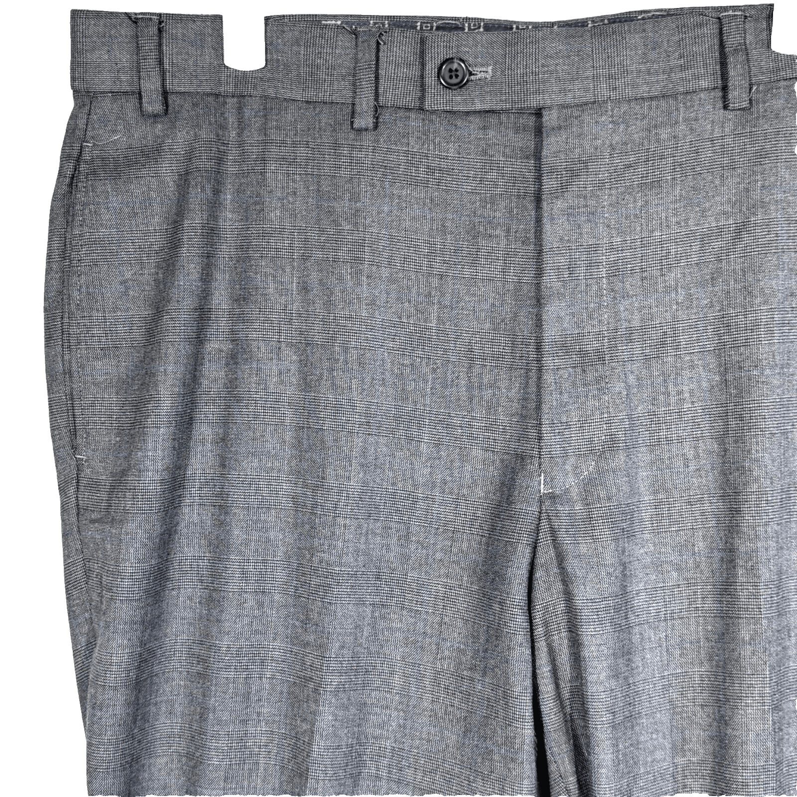 Polo Ralph Lauren Pants Men 36x34 Gray Glen Plaid Stretch Mid Rise Dress Slacks - Thumbnail 3