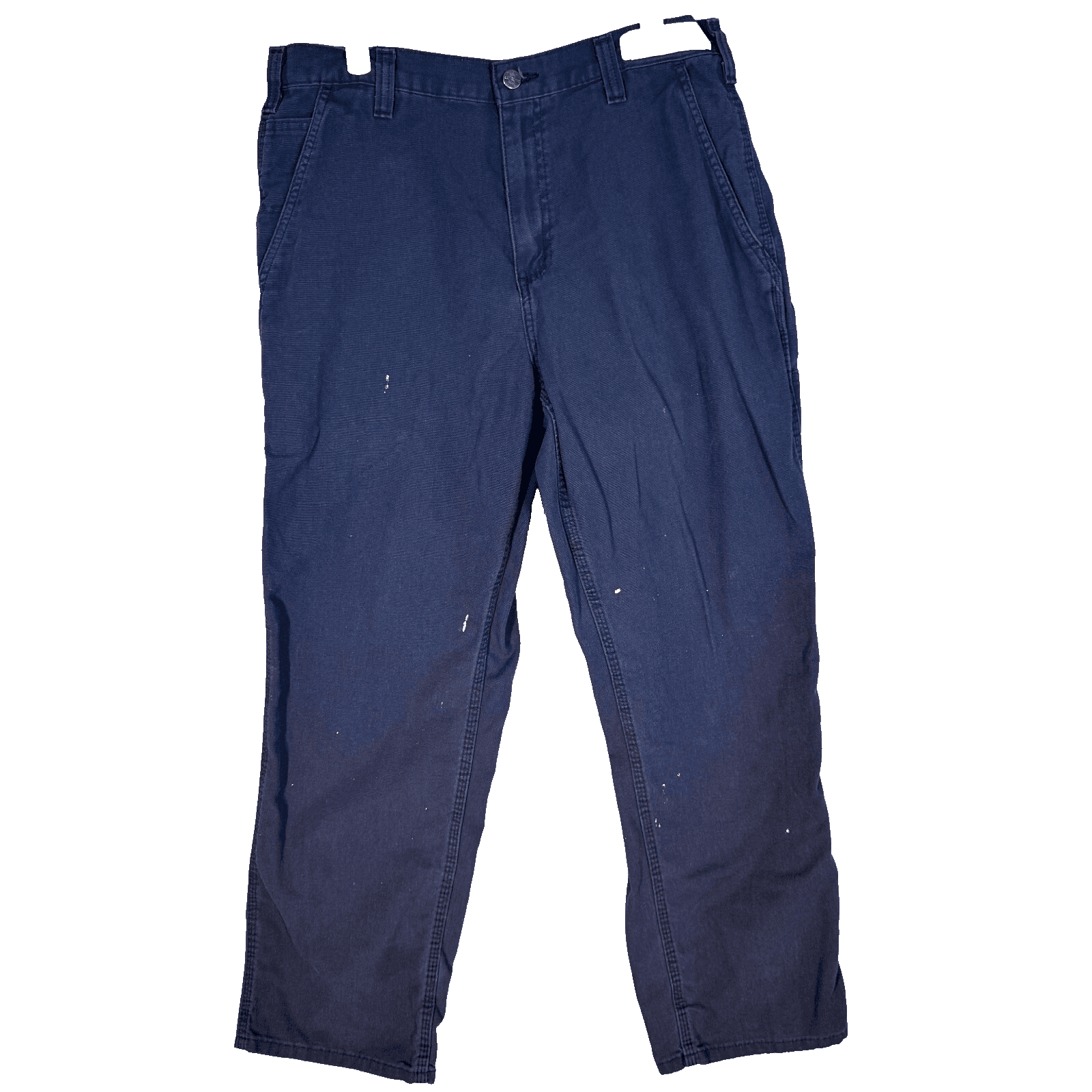 Carhartt Carpenter Pants 34x30 Navy Ripstop 383-20 Relaxed Fit Workwear - Image 1