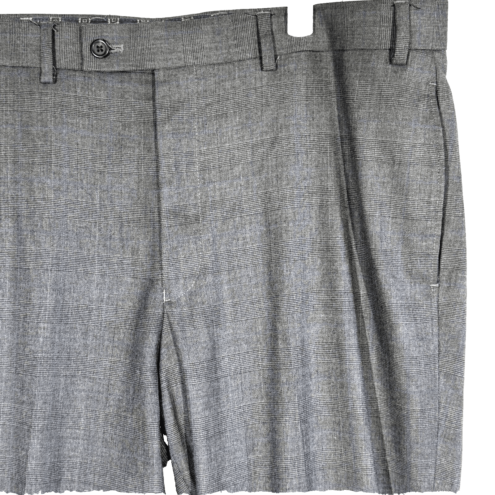 Polo Ralph Lauren Pants Men 36x34 Gray Glen Plaid Stretch Mid Rise Dress Slacks - Thumbnail 4