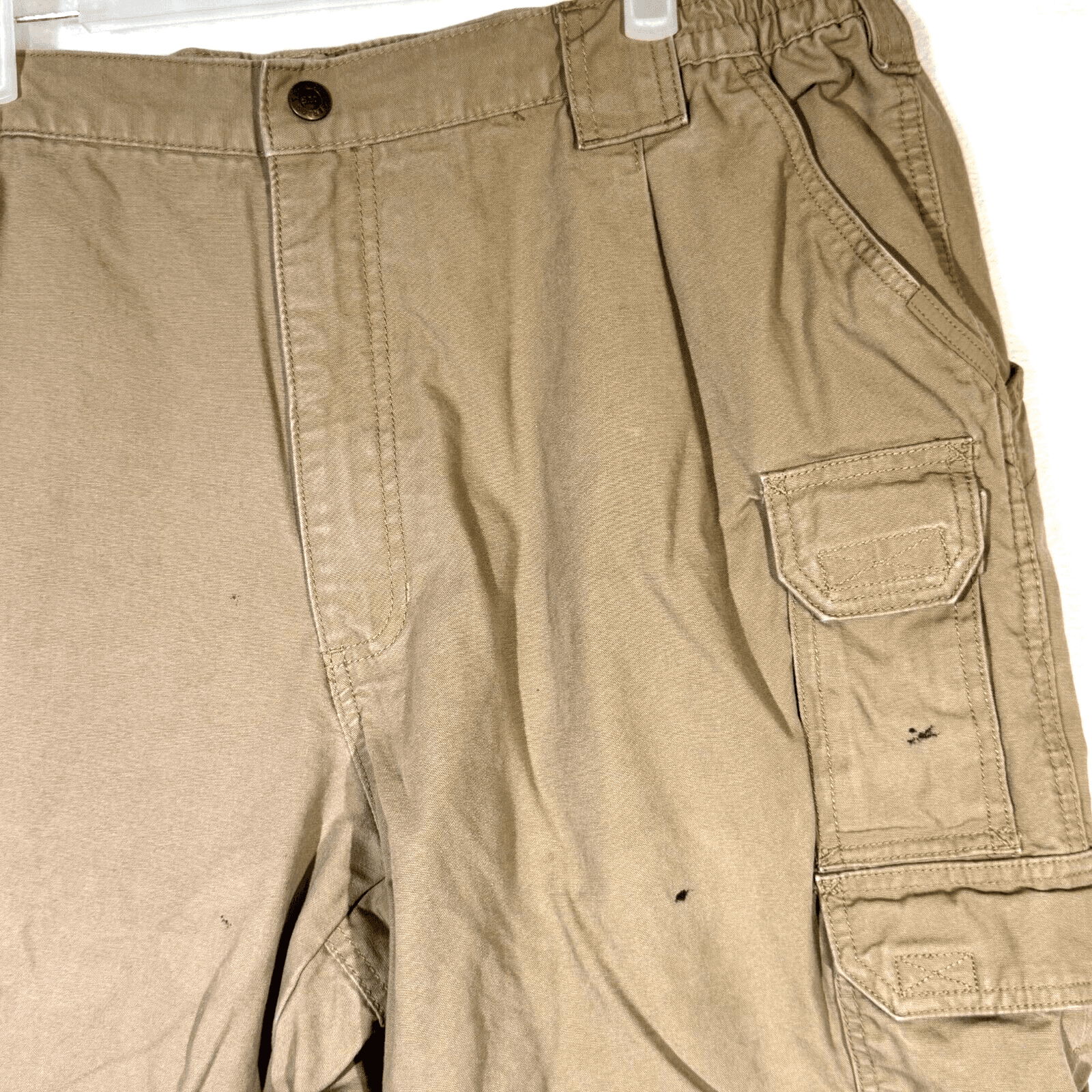 511 Tactical Cargo Pants Men 40x30 Beige 100 Percent Cotton Workwear Utility - Thumbnail 5