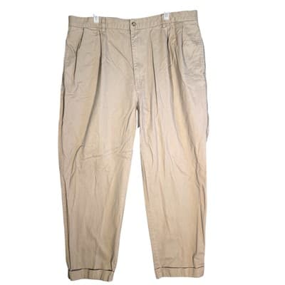 Polo Ralph Lauren Classic Chino Pants Mens 40x30 Beige Hammond Pleated Dress - Image 1