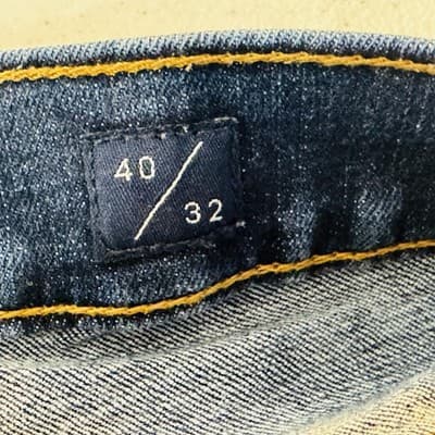 Lucky Brand 223 Straight Jeans Mens 40x30 (40x32) Blue Wash Stretch Denim - Thumbnail 7