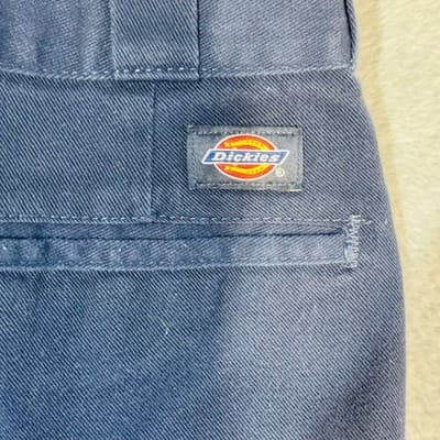 Dickies 874 Pants Mens 46x30 Navy Blue Original Fit Workwear Chino Straight Leg - Thumbnail 3