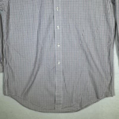 Ralph Lauren Yarmouth Shirt Mens 16.5 35 Red Blue Check Button Down Long Sleeve - Thumbnail 3