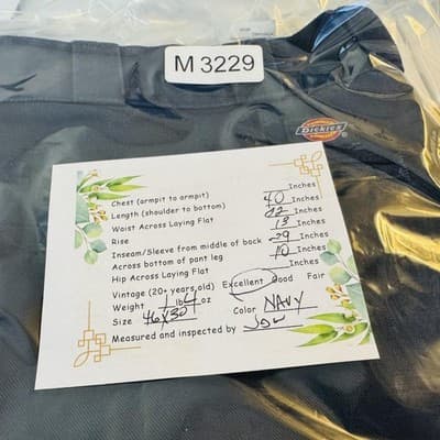 Dickies 874 Pants Mens 46x30 Navy Blue Original Fit Workwear Chino Straight Leg - Thumbnail 9