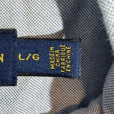 Ralph Lauren Shirt Mens Large Blue Button Down Oxford Long Sleeve Pony Logo Polo - Thumbnail 9