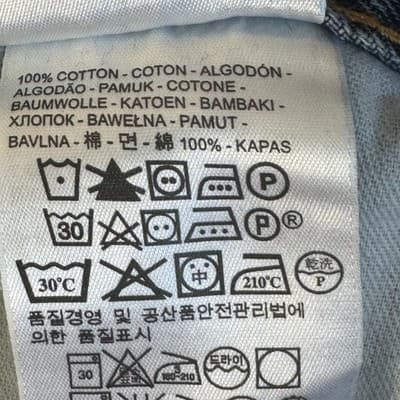 Levis 550 Jeans Mens 38x30 Blue Relaxed Fit Tapered Leg Distressed Denim Pants - Thumbnail 7