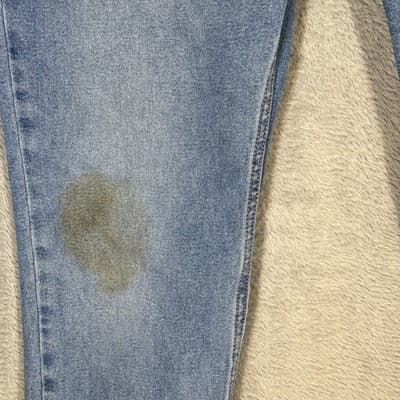 Levis 511 Jeans Mens 34x30 Blue Slim Stretch Denim Tapered Leg Stain - Thumbnail 3