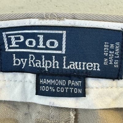 Polo Ralph Lauren Classic Chino Pants Mens 40x30 Beige Hammond Pleated Dress - Thumbnail 4