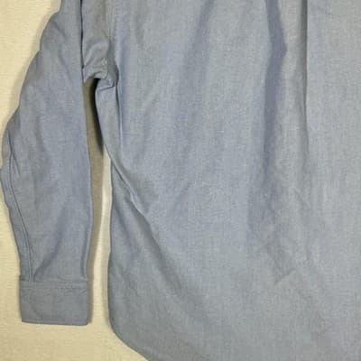 Ralph Lauren Shirt Mens Large Blue Button Down Oxford Long Sleeve Pony Logo Polo - Thumbnail 11