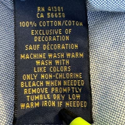 Ralph Lauren Shirt Mens Large Blue Button Down Oxford Long Sleeve Pony Logo Polo - Thumbnail 14