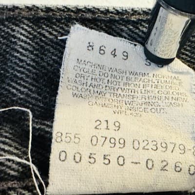 Vintage Levis 550 Jeans Mens 36x32 (36x34) Blue Stone Wash Relaxed Tapered Denim - Thumbnail 7