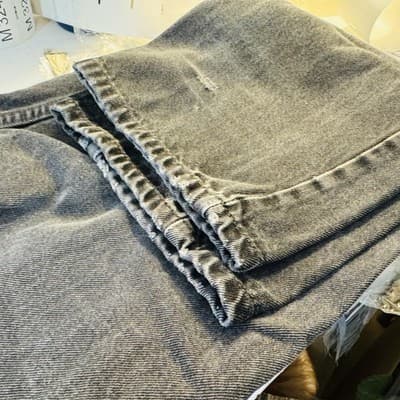 Vintage Levis 550 Jeans Mens 36x32 (36x34) Blue Stone Wash Relaxed Tapered Denim - Thumbnail 8