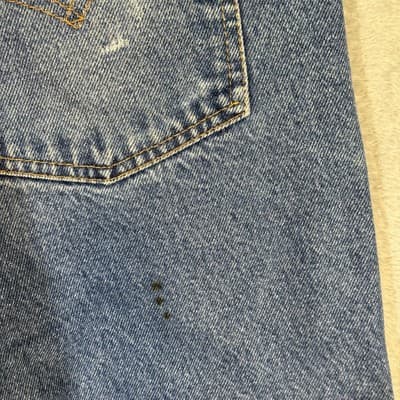 Vintage Levis 505 Jeans Mens 42x30 Blue Denim Relaxed Fit Medium Wash 90s - Thumbnail 3