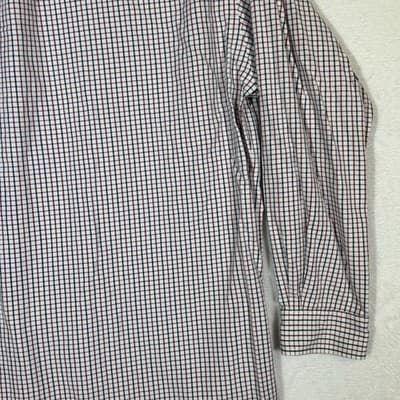 Ralph Lauren Yarmouth Shirt Mens 16.5 35 Red Blue Check Button Down Long Sleeve - Thumbnail 13