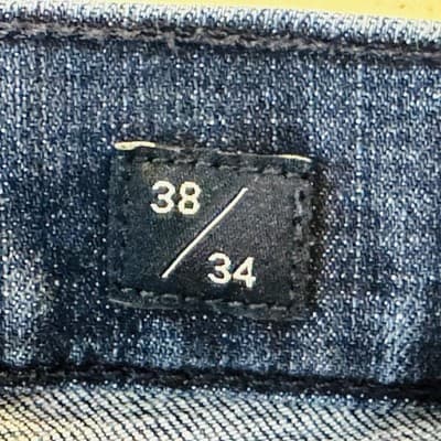 Lucky Brand 221 Straight Jeans Mens 38x33 (38x34) Blue Medium Wash Denim - Thumbnail 6