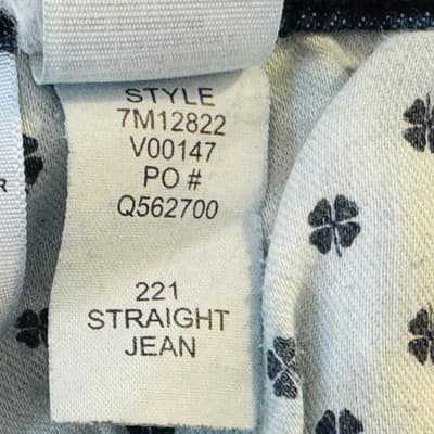 Lucky Brand 221 Straight Jeans Mens 38x33 (38x34) Blue Medium Wash Denim - Thumbnail 7