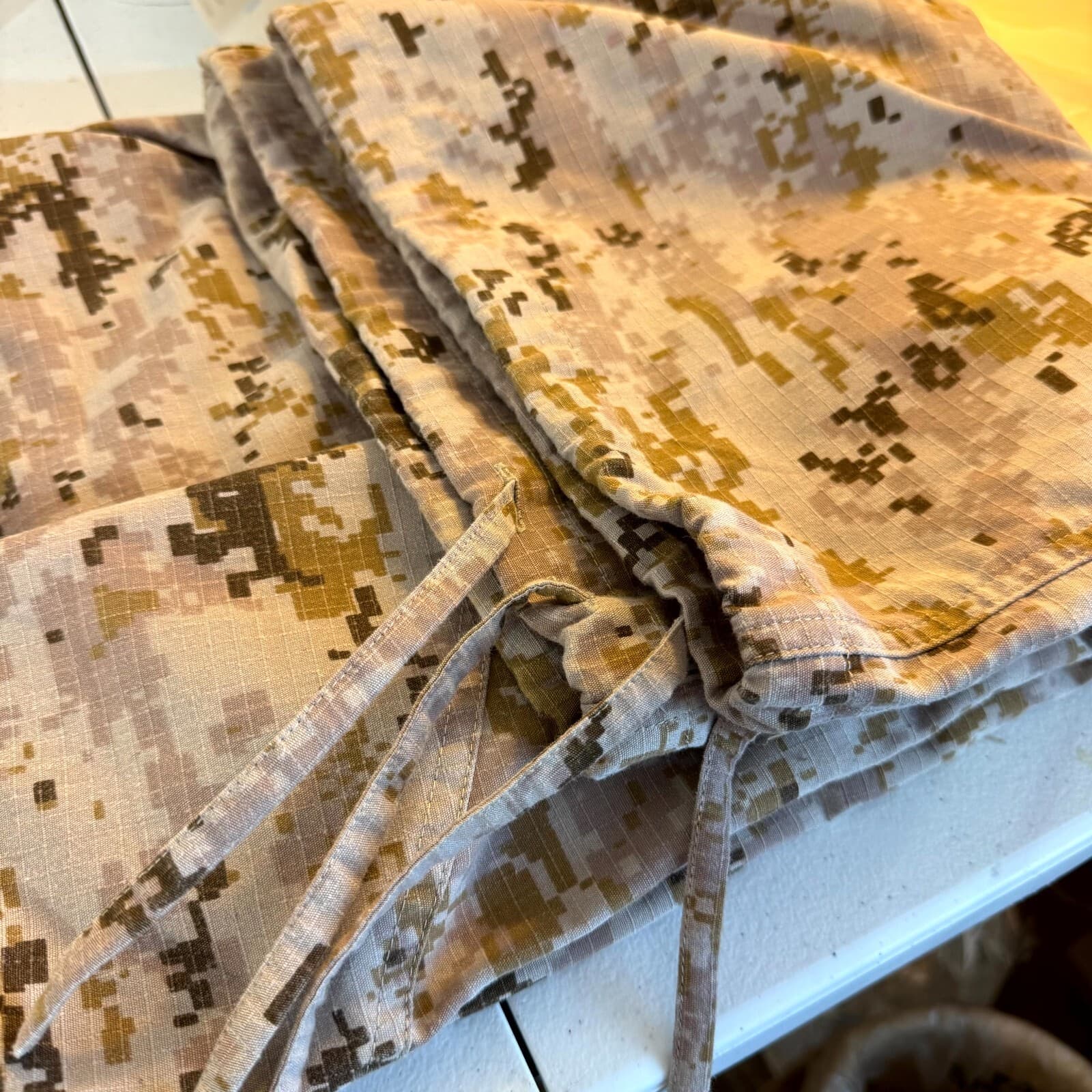 Valken V-Tac Men's Cargo Pants 2XL Desert Camouflage Cotton Drawstring Hem - Thumbnail 12