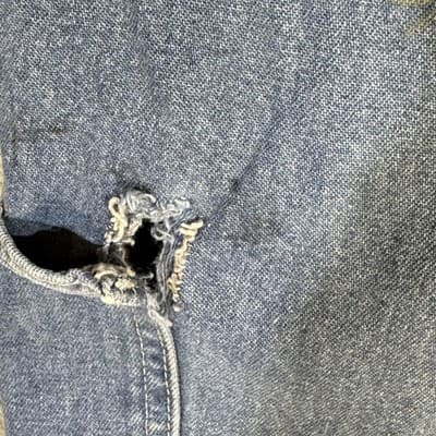 Vintage Carhartt Jeans Mens 36x30 Dungaree Fit Distressed Paint Workwear 90s - Thumbnail 6