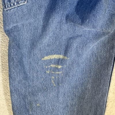 Vintage Carhartt Jeans Mens 36x30 Dungaree Fit Distressed Paint Workwear 90s - Thumbnail 5