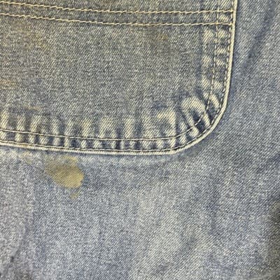 Vintage Carhartt Jeans Mens 36x30 Dungaree Fit Distressed Paint Workwear 90s - Thumbnail 7