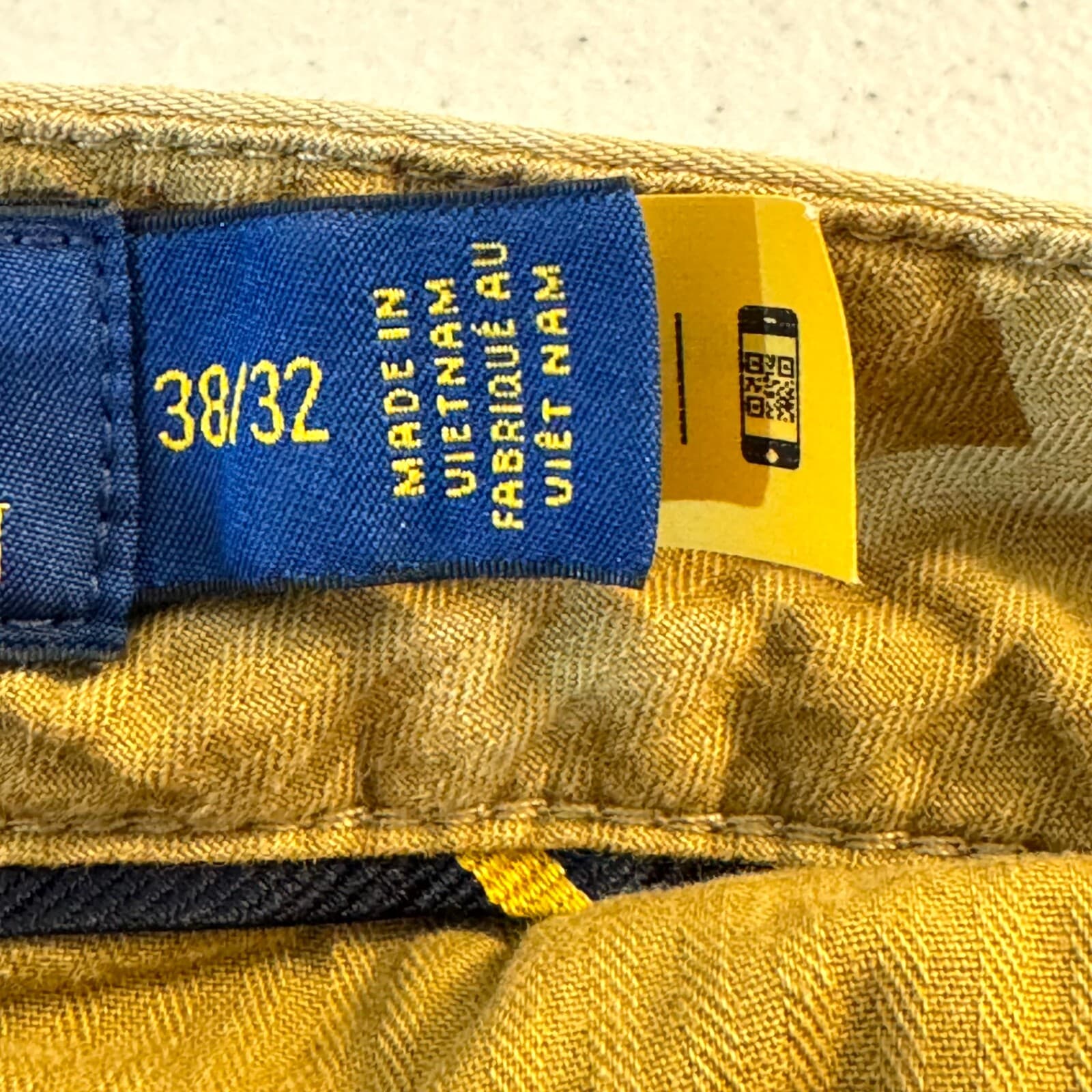 Polo Ralph Lauren Mens Chino Pants 38/32 Beige Stretch Slim Fit Classic - Thumbnail 4