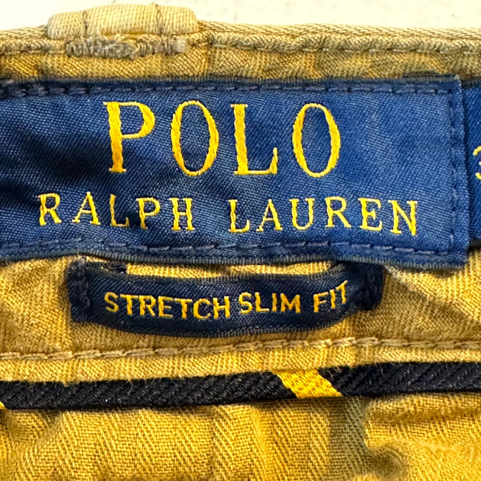 Polo Ralph Lauren Mens Chino Pants 38/32 Beige Stretch Slim Fit Classic - Thumbnail 3