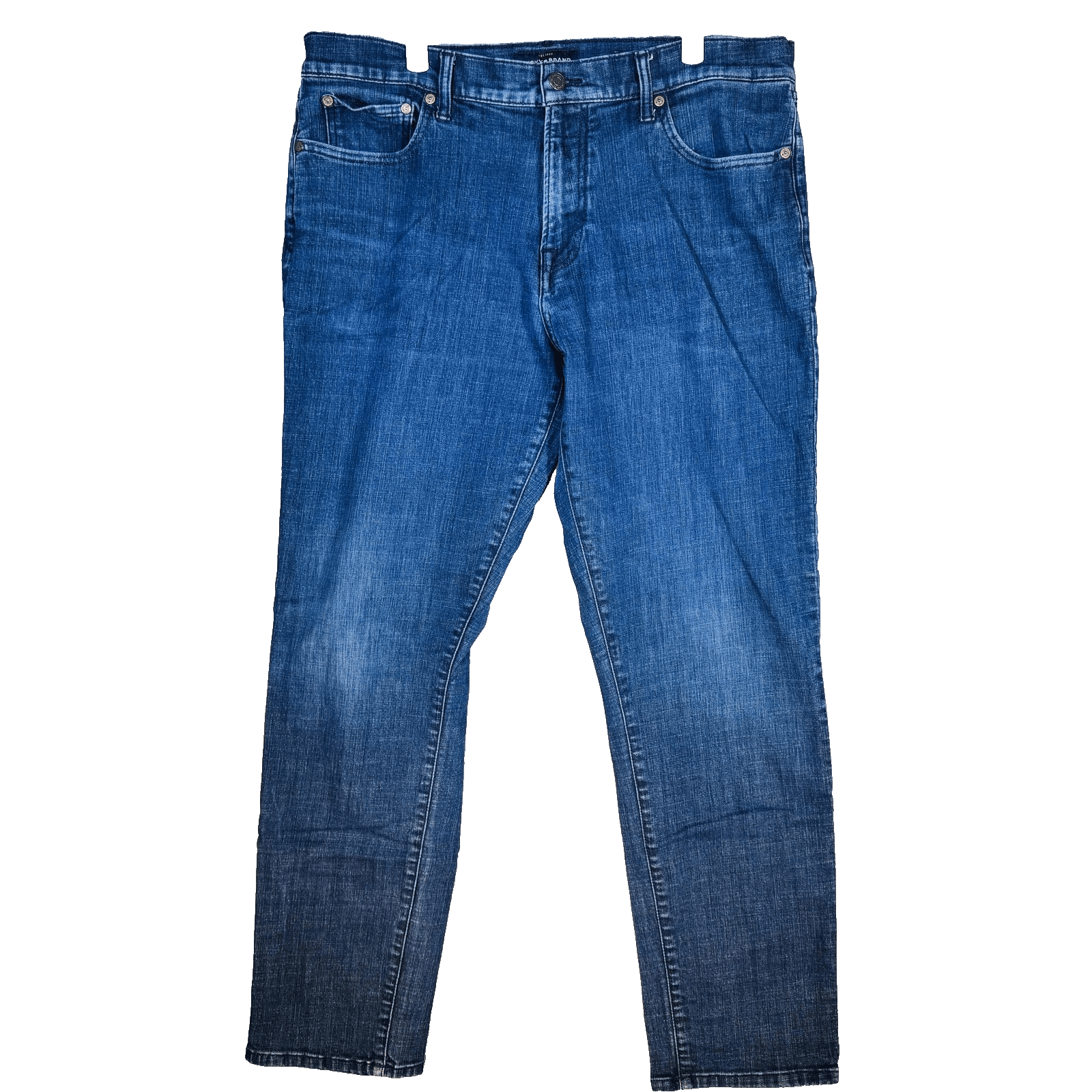 Lucky Brand 221 Straight Jeans Mens 38x33 (38x34) Blue Medium Wash Denim - Image 1