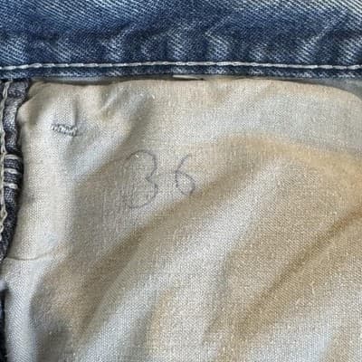 Vintage Dickies Jeans Mens 36x30 Blue Denim Carpenter Workwear Utility Pants 90s - Thumbnail 4