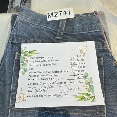 Dickies Jeans Mens 32x34 Blue Straight Leg Denim Classic Workwear 100% Cotton - Thumbnail 6