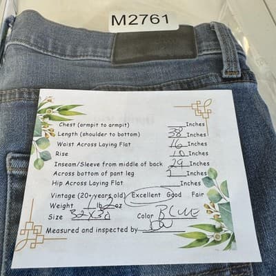 Lucky Brand 410 Athletic Slim Jeans Mens 32x29 Blue Stretch Denim Medium Wash - Thumbnail 12