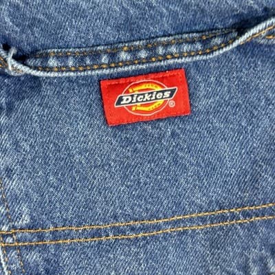 Dickies Jeans Mens 32x34 Blue Straight Leg Denim Classic Workwear 100% Cotton - Thumbnail 3