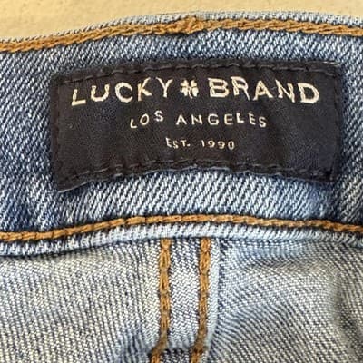 Lucky Brand 410 Athletic Slim Jeans Mens 32x29 Blue Stretch Denim Medium Wash - Thumbnail 5