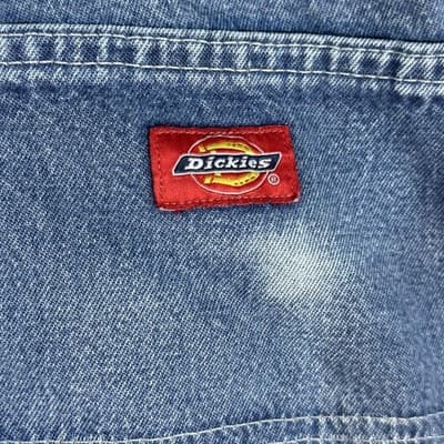 Vintage Dickies Jeans Mens 36x30 Blue Denim Carpenter Workwear Utility Pants 90s - Thumbnail 3