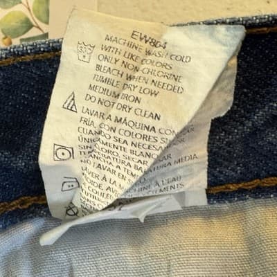 Dickies Jeans Mens 36x30 Blue Straight Leg Workwear 5-Pocket 100% Cotton Denim - Thumbnail 5