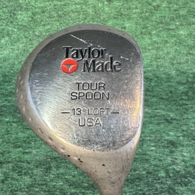 Vintage TaylorMade Tour Spoon 13° Loft Fairway Wood Golf Club R Flex Steel USA - Image 1