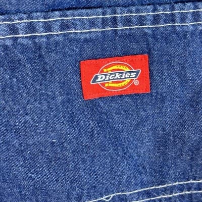 Dickies Carpenter Jeans Mens 32x33 Blue Denim Hammer Loop Workwear Pants Utility - Thumbnail 3