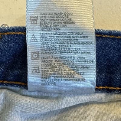 Dickies Jeans Mens 36x30 Blue Denim Straight Leg Workwear Zip Fly High Rise - Thumbnail 5