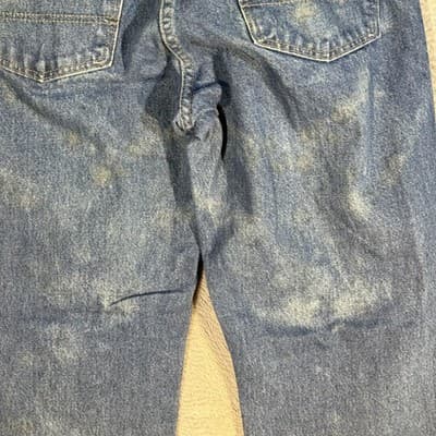 Dickies Jeans Mens 32x32 Blue Denim Straight Fit Workwear Faded Distressed Pants - Thumbnail 3